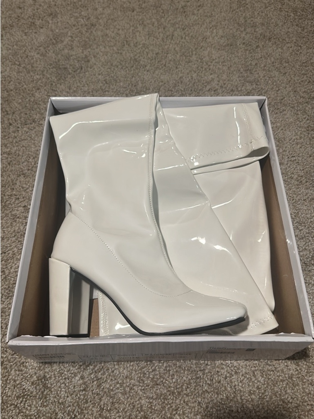 Dolls Kill PURE LOOKS COULD KILL PATENT THIGH HIGH BOOTS